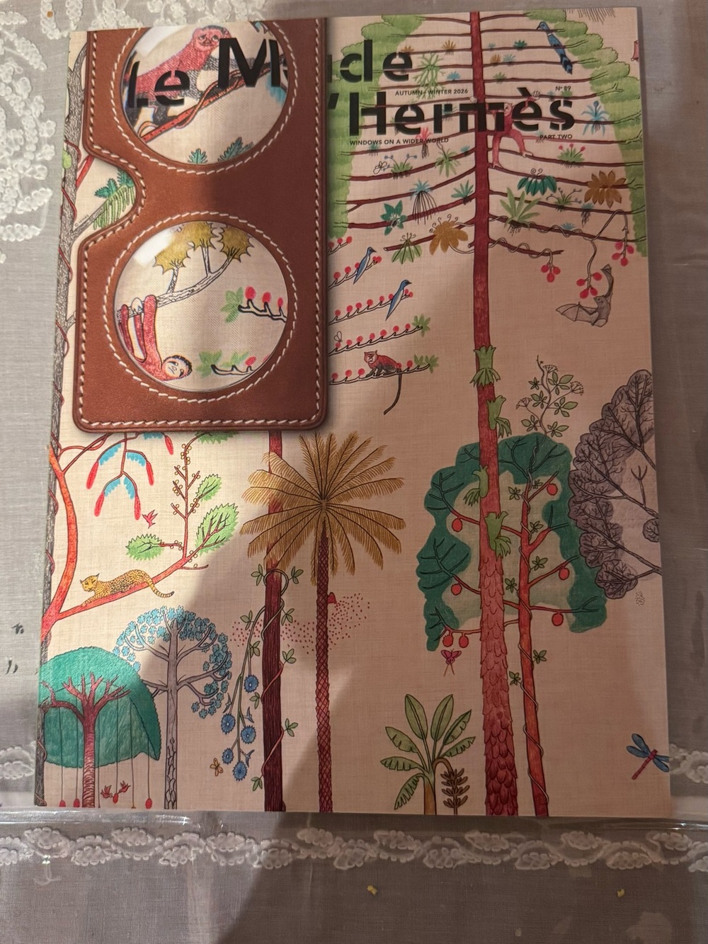 Hermes Multicolor Botanical Printed Book
